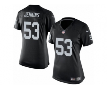 Women's Nike Oakland Raiders #53 Jelani Jenkins Limited Black Team Color NFL Jersey