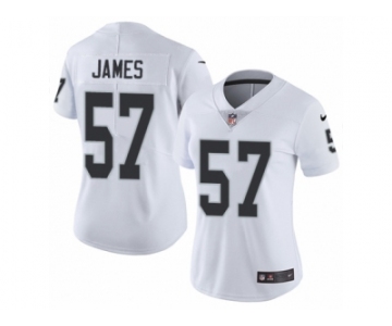 Women's Nike Oakland Raiders #57 Cory James Vapor Untouchable Limited White NFL Jersey
