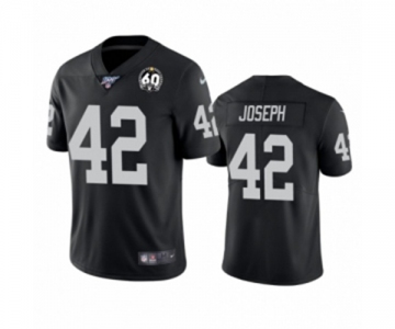 Women's Oakland Raiders #42 Karl Joseph Black 60th Anniversary Vapor Untouchable Limited Player 100th Season Football Jersey