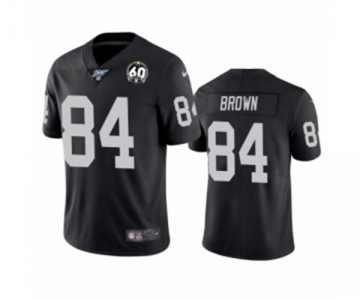 Women's Oakland Raiders #84 Antonio Brown Black 60th Anniversary Vapor Untouchable Limited Player 100th Season Football Jersey