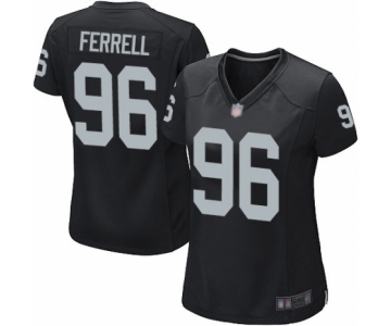 Women's Oakland Raiders #96 Clelin Ferrell Game Black Team Color Football Jersey