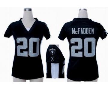 nike women nfl jerseys oakland raiders #20 mcfadden black[draft him ii top]