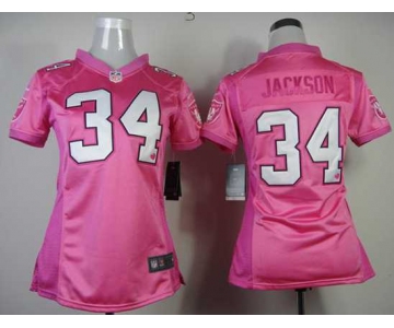 nike women nfl jerseys oakland raiders #34 jackson pink[nike love]