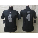 nike women nfl jerseys oakland raiders #4 carr black[nike]