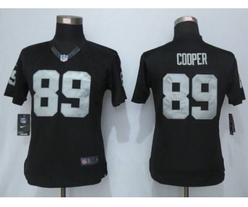nike women nfl jerseys oakland raiders #89 cooper black[nike limited][cooper]