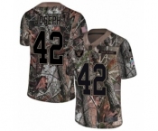 Youth Nike Oakland Raiders #42 Karl Joseph Limited Camo Rush Realtree NFL Jersey