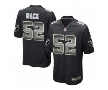 Youth Nike Oakland Raiders #52 Khalil Mack Limited Black Strobe NFL Jersey