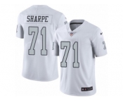 Youth Nike Oakland Raiders #71 David Sharpe Limited White Rush NFL Jersey