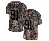 Youth Nike Oakland Raiders #91 Shilique Calhoun Limited Camo Rush Realtree NFL Jersey