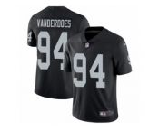Youth Nike Oakland Raiders #94 Eddie Vanderdoes Vapor Untouchable Limited Black Team Color NFL Jersey