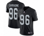 Youth Nike Oakland Raiders #96 Cornellius Carradine Black Team Color Vapor Untouchable Elite Player NFL Jersey