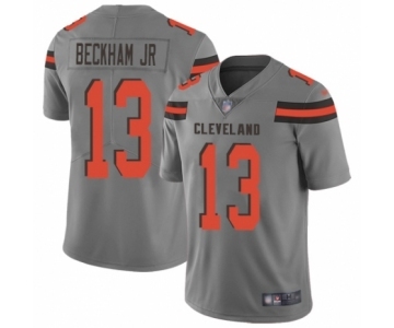 Youth Cleveland Browns #13 Odell Beckham Jr. Limited Gray Inverted Legend Football Jersey