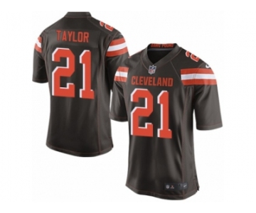 Youth Nike Cleveland Browns #21 Jamar Taylor Game Brown Team Color NFL Jersey