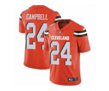 Youth Nike Cleveland Browns #24 Ibraheim Campbell Vapor Untouchable Limited Orange Alternate NFL Jersey