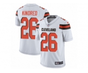 Youth Nike Cleveland Browns #26 Derrick Kindred White Vapor Untouchable Limited Player NFL Jersey