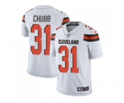 Youth Nike Cleveland Browns #31 Nick Chubb White Stitched NFL Vapor Untouchable Limited Jersey