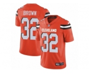 Youth Nike Cleveland Browns #32 Jim Brown Vapor Untouchable Limited Orange Alternate NFL Jersey