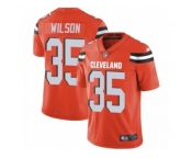 Youth Nike Cleveland Browns #35 Howard Wilson Vapor Untouchable Limited Orange Alternate NFL Jersey