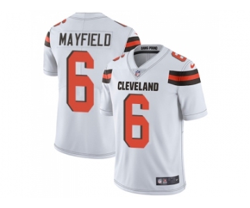 Youth Nike Cleveland Browns #6 Baker Mayfield White Stitched NFL Vapor Untouchable Limited Jersey