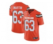 Youth Nike Cleveland Browns #63 Marcus Martin Vapor Untouchable Limited Orange Alternate NFL Jersey