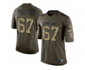 Youth Nike Cleveland Browns #67 Austin Pasztor Limited Green Salute to Service NFL Jersey