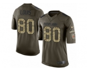 Youth Nike Cleveland Browns #80 Ricardo Louis Limited Green Salute to Service NFL Jersey