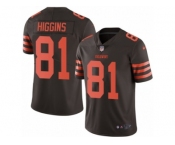 Youth Nike Cleveland Browns #81 Rashard Higgins Limited Brown Rush Vapor Untouchable NFL Jersey