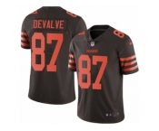Youth Nike Cleveland Browns #87 Seth DeValve Limited Brown Rush Vapor Untouchable NFL Jersey