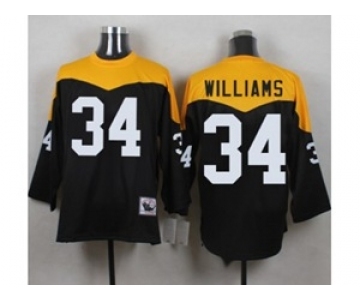 Mitchell And Ness 1967 Pittsburgh Steelers #34 DeAngelo Williams Black Yelllow Throwback Mens Stitched NFL Jerse