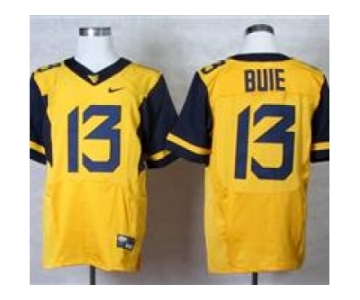 NCAA Virginia Mountaineers #13 Andrew Buie Gold Jerseys(Elite)