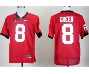 ncaa georgia bulldogs #8 aj green red