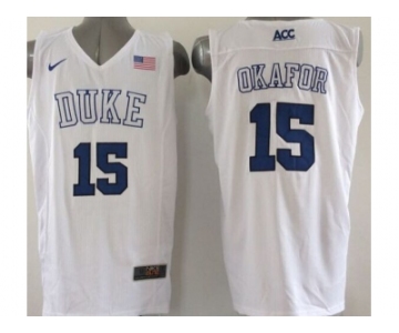 ncaa jerseys blue devils #15 okafor white