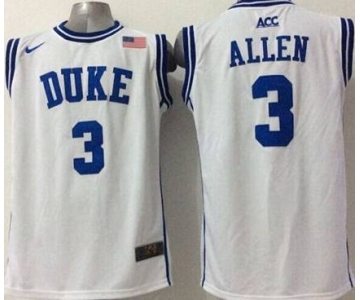 ncaa jerseys blue devils #3 allen white