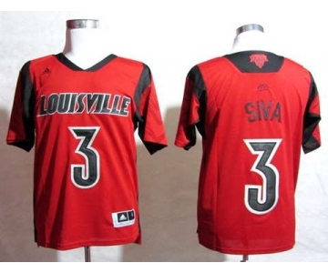 ncaa jerseys louisville cardinals #3 peyton siva red[2015 new]