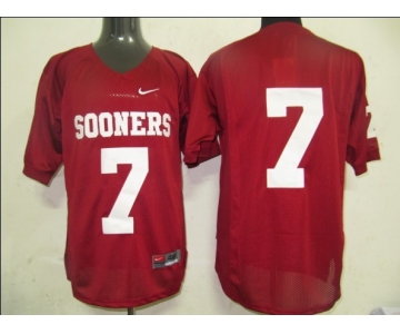 ncaa jerseys sooners #7 red
