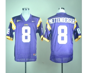 ncaa (lsu tigers) #8 mettenberger purple
