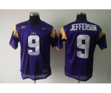 ncaa (lsu tigers) #9 jefferson purple