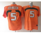 ncaa (miami hurricanes) #5 johnson orange