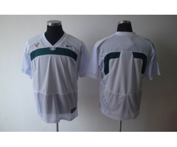 ncaa (miami hurricanes) blank white