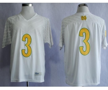 ncaa norte dame fighting irish #3 joe montana white[2013]