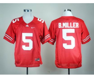 ncaa ohio state buckeyes #5 b.miller red