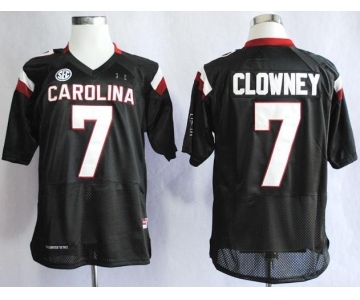 ncaa south carolina gamecocks #7 clowney black