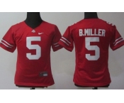 Ohio State Buckeyes #5 Braxton Miller Red Womens Jersey