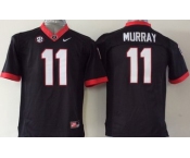 Georgia Bulldogs #11 Aaron Murray 2014 Black Limited Kids Jersey