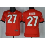 Georgia Bulldogs #27 Nick Chubb 2013 Red Limited Kids Jersey