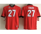 Georgia Bulldogs #27 Nick Chubb 2014 Red Limited Kids Jersey