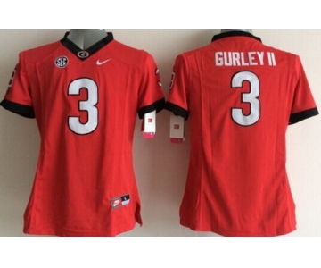 Georgia Bulldogs #3 Todd Gurley II 2014 Red Limited Kids Jersey