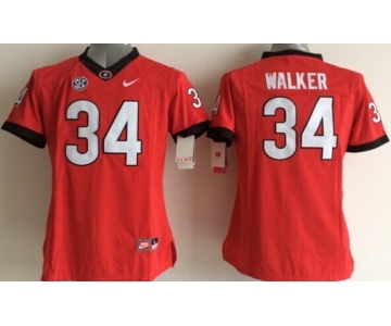 Georgia Bulldogs #34 Herschel Walker 2014 Red Limited Kids Jersey