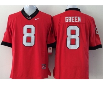 Georgia Bulldogs #8 A.J. Green 2014 Red Limited Kids Jersey