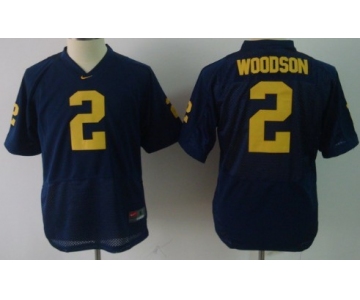 Michigan Wolverines #2 Charles Woodson Navy Blue Kids Jersey